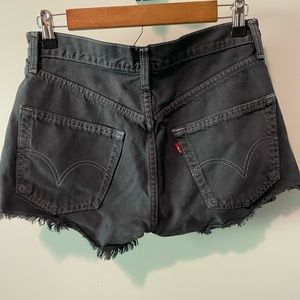 Black Levi Cut-Off Shorts